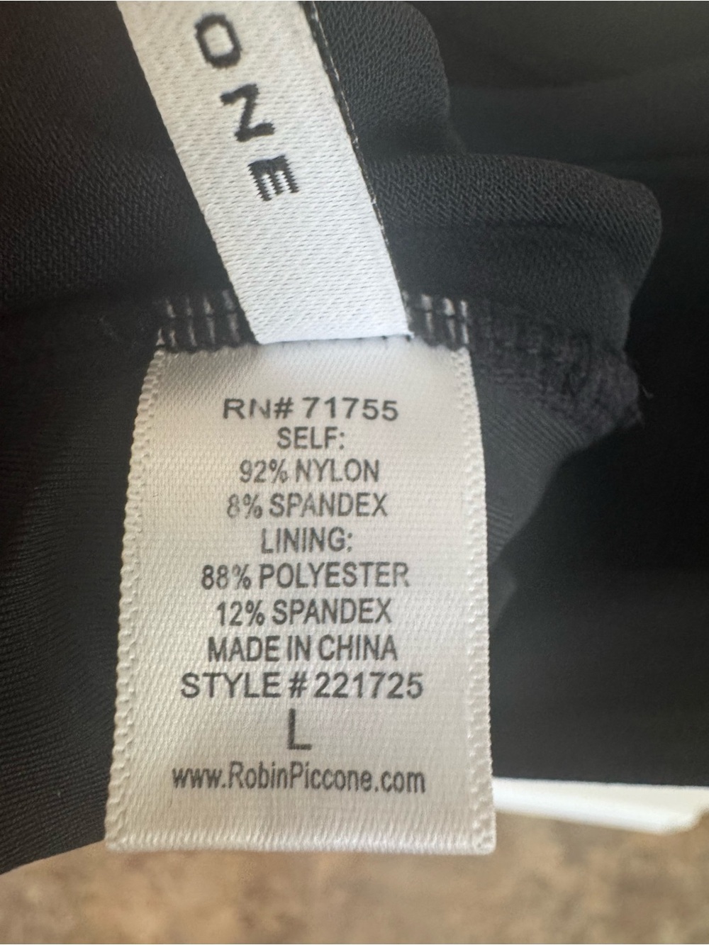 Robin Piccone Ava Tank Bikini Top Knot Front Crop Swim Black Size Large EUC - Picture 4 of 4